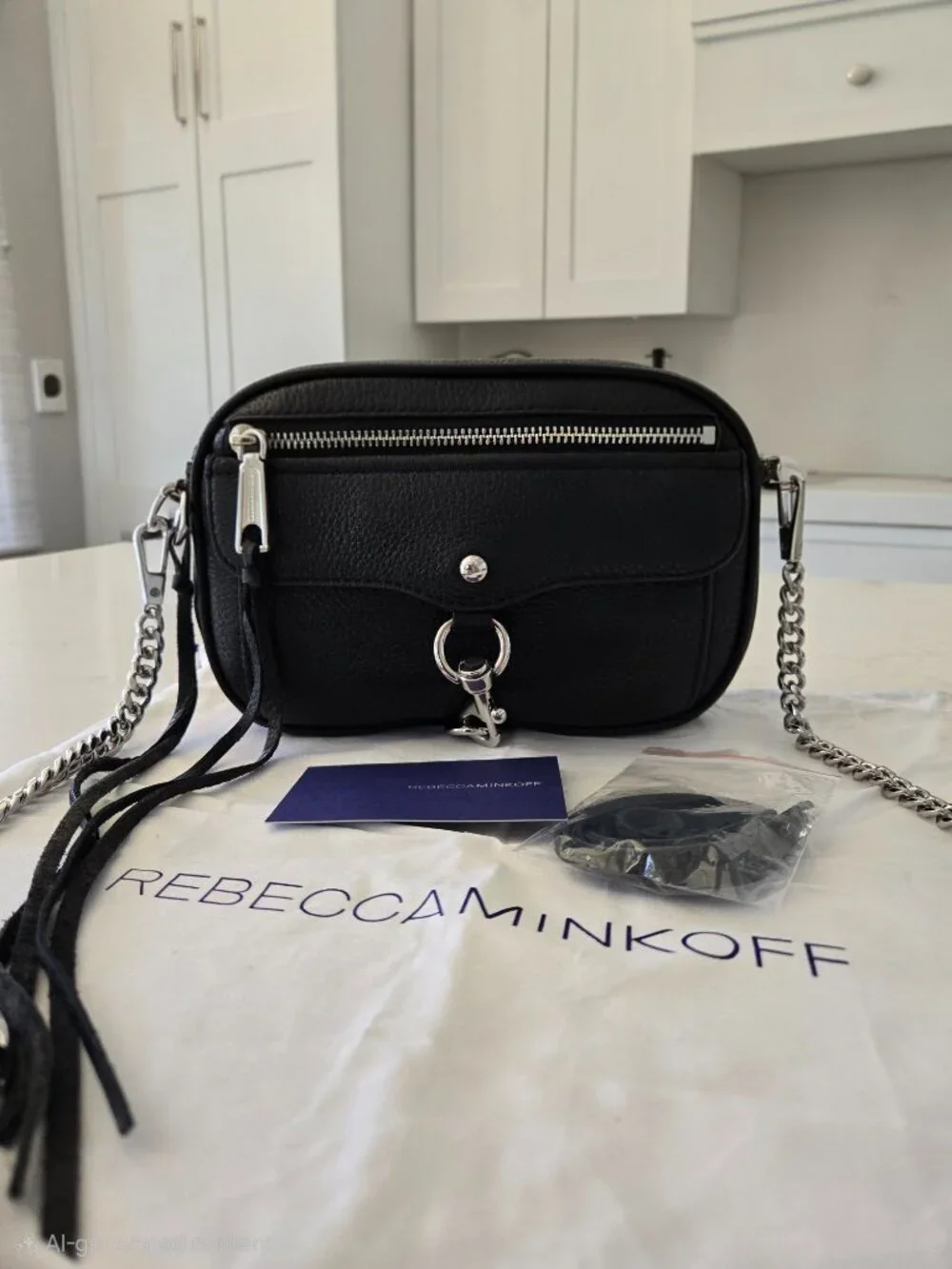 Rebecca Minkoff Blythe Crossbody Bag | Black Leather | Like New With Tags 🖤